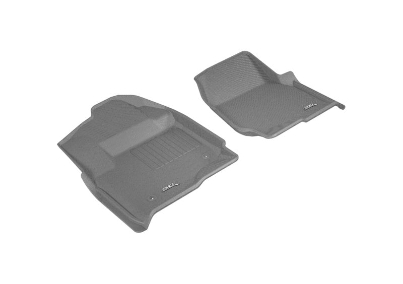 3D MAXpider 2017-2019 Ford F-250/350/450 Kagu 1st Row Floormat - Gray - ACEL1FR10711501