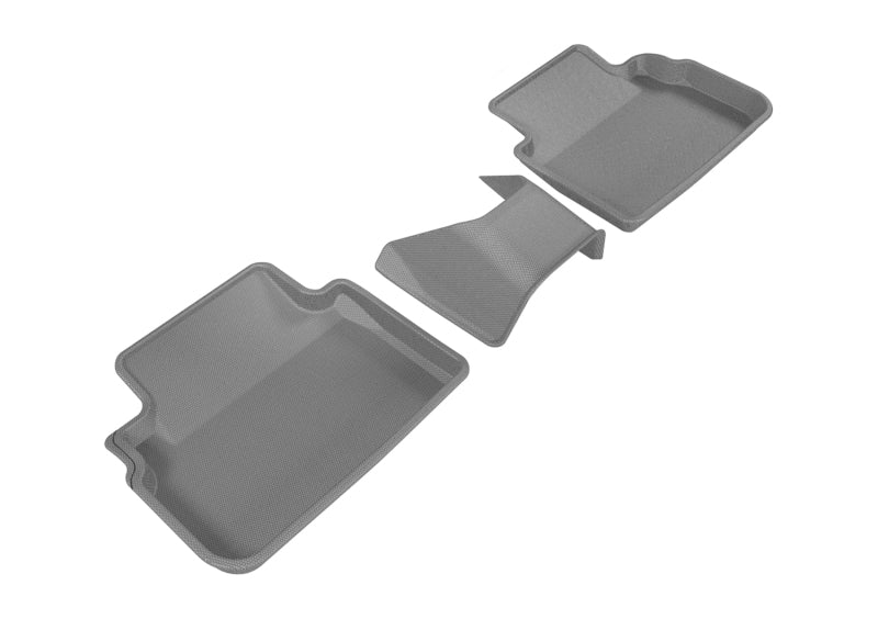 3D MAXpider 2017-2019 Subaru Impreza/Crosstrek Kagu 2nd Row Floormats - Gray - ACEL1SB02221501