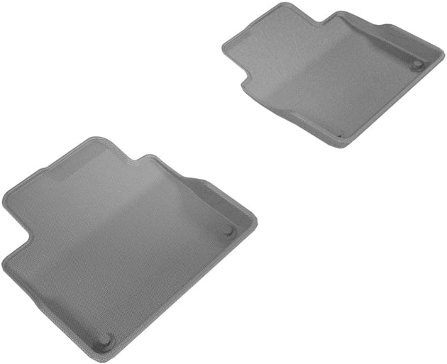 3D MAXpider 2017-2019 Volvo S90/V90 Kagu 2nd Row Floormats - Gray - ACEL1VV02221501