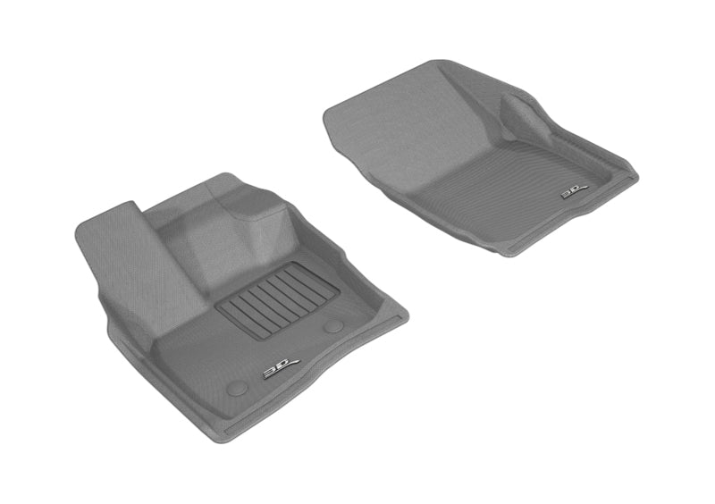 3D MAXpider 2017-2020 Ford/Lincoln Fusion/MKZ Kagu 1st Row Floormat - Gray - ACEL1FR10911501