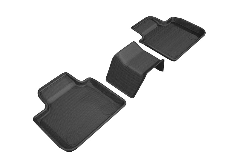 3D MAXpider 2018-2019 BMW 6 Series Gran Turismo Kagu 2nd Row Floormats - Black - ACEL1BM09121509