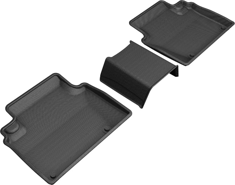 3D MAXpider 2018-2019 Honda Clarity Plug-in Hybrid Kagu 2nd Row Floormats - Black - ACEL1HD10021509