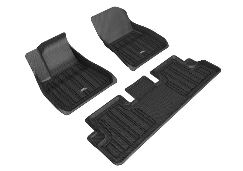 3D MAXpider 2018-2019 Tesla Model 3 Kagu 1st Row Floormat - Black - ACEL1TL02611509