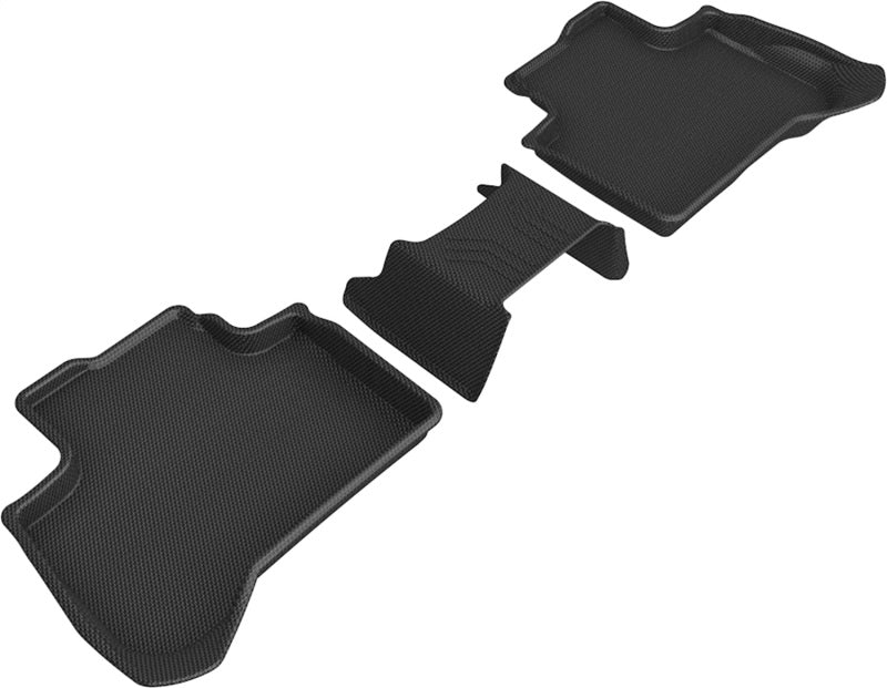 3D MAXpider 2018-2020 BMW X3 (G01)/X4 (G02) Kagu 2nd Row Floormats - Black - ACEL1BM09221509