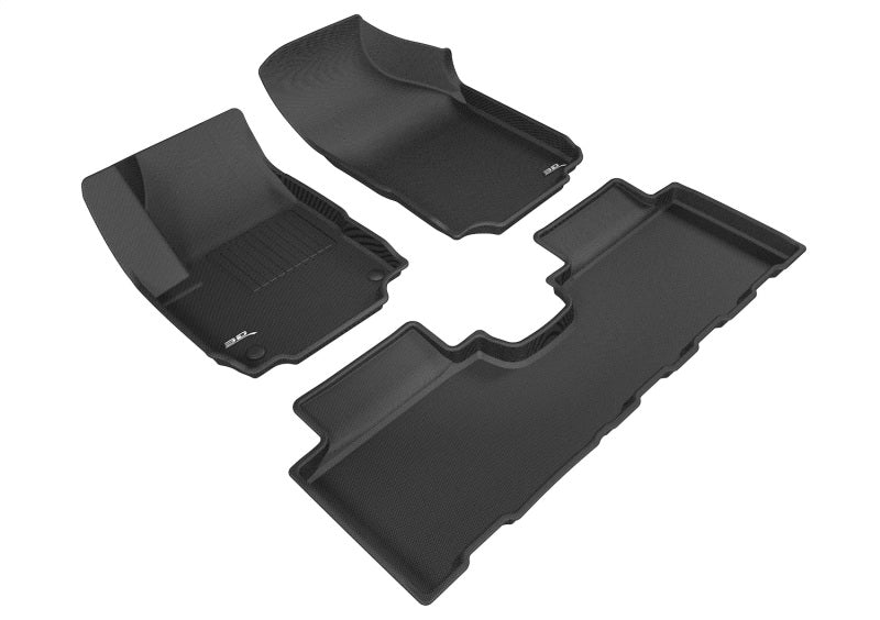 3D MAXpider 2018-2020 Chevrolet Equinox Kagu 1st & 2nd Row Floormats - Black - ACEL1CH08501509