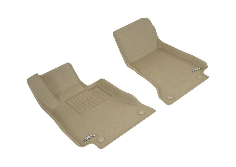 3D MAXpider 2018-2020 Mercedes-Benz E-Class Coupe C238 Kagu 1st Row Floormat - Tan - ACEL1MB10311502