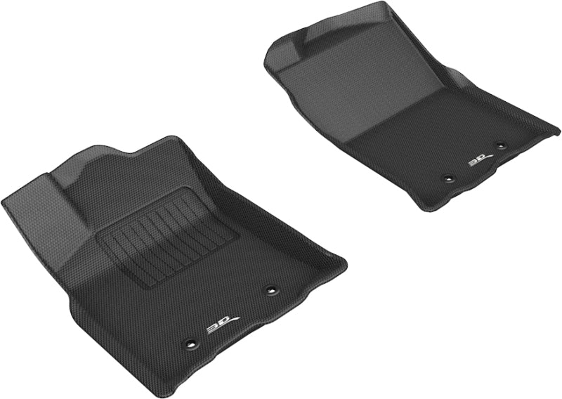 3D MAXpider 2018-2020 Toyota Tacoma Access/Double Cab Kagu 1st Row Floormat - Black - ACEL1TY24911509