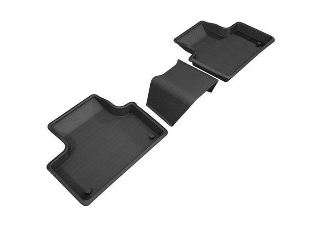 3D MAXpider 2018-2020 Volvo XC60 Kagu 2nd Row Floormats - Black - ACEL1VV02521509