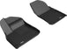 3D MAXpider 2019-2019 Porsche Cayenne Kagu 1st Row Floormat - Black - ACEL1PO01911509