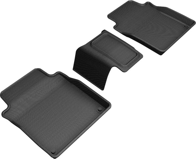 3D MAXpider 2019-2020 Audi A8L Kagu 2nd Row Floormats - Black - ACEL1AD05021509