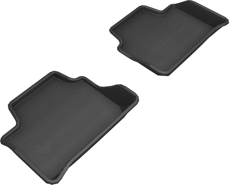 3D MAXpider 2019-2020 BMW 3 Series (G20) Kagu 2nd Row Floormats - Black - ACEL1BM10321509