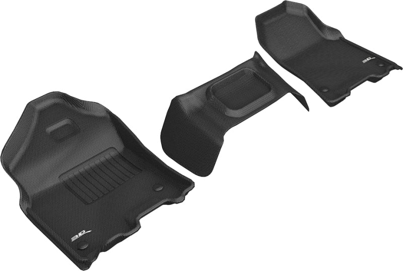 3D MAXpider 2019-2020 Dodge Ram 1500 Crew Cab/Quad Cab Kagu 1st Row Floormat - Black - ACEL1DG02711509