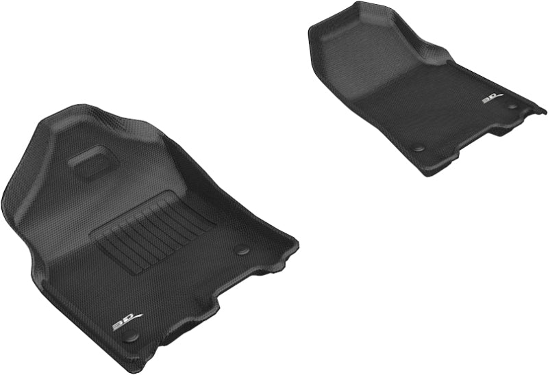 3D MAXpider 2019-2020 Dodge Ram 1500 Crew Cab/Quad Cab Kagu 1st Row Floormat - Black - ACEL1DG02811509