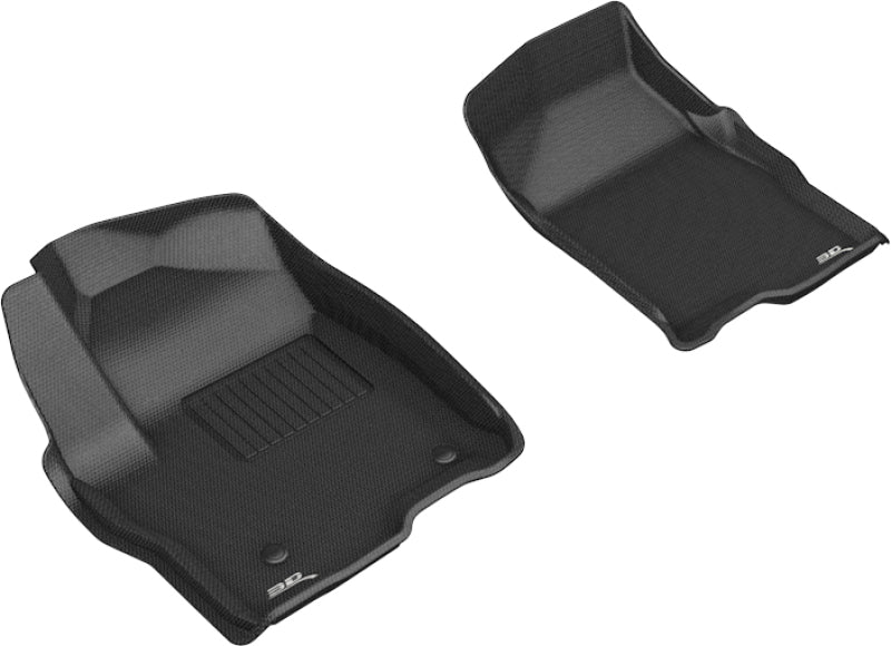 3D MAXpider 2019-2020 GMC/Chevrolet Sierra 1500/Silverado 1500 Kagu 1st Row Floormat - Black - ACEL1GM02511509