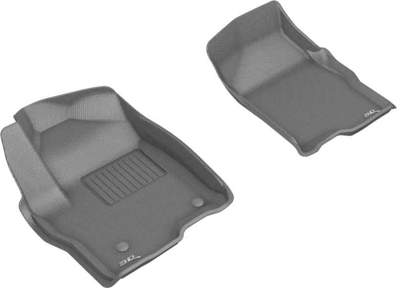 3D MAXpider 2019-2020 GMC/Chevrolet Sierra 1500/Silverado 1500 Kagu 1st Row Floormat - Gray - ACEL1GM02511501