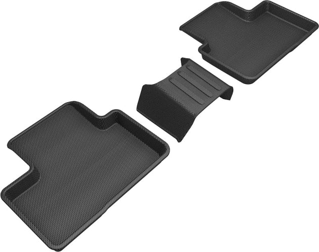 3D MAXpider 2019-2020 Volvo XC40 Kagu 2nd Row Floormats - Black - ACEL1VV03021509