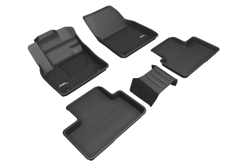 3D MAXpider 2019-2021 Volvo XC40 Kagu 1st & 2nd Row Floormat - Black - ACEL1VV03001509