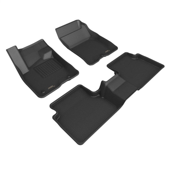 3D Maxpider 21-22 Ford Bronco Sport Kagu 1st 2nd Row - Floor Mat Set (Black) - ACEL1FR14601509